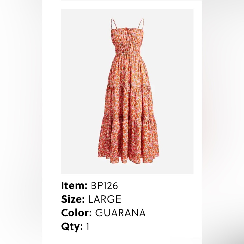 NWOT-JCrew tie front cover up size large.